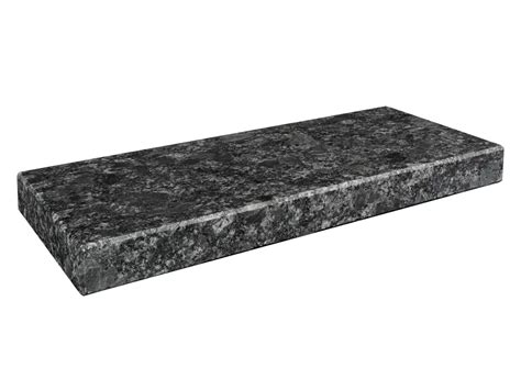 Elegancki czarny granitowy parapet zewnętrzny