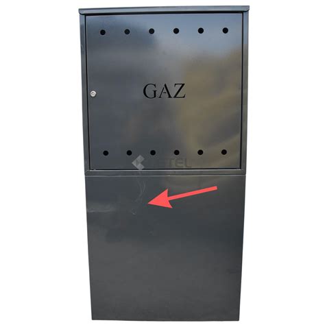 Wolnostojąca szafka gazowa na fundamencie