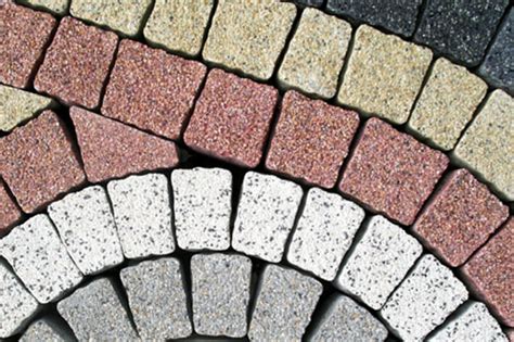 różne rodzaje kostki brukowej