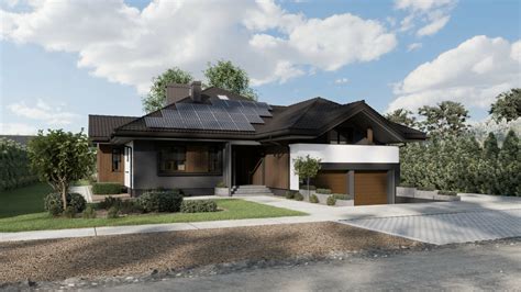 Nowoczesna loggia z betonowym tynkiem