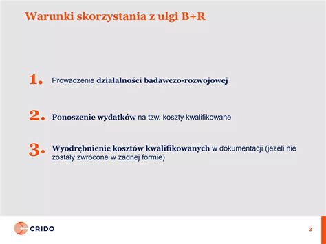 Schemat ulgi B+R i koszty kwalifikowane