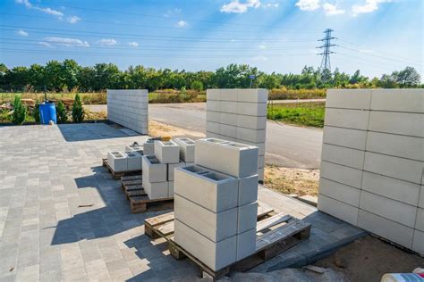 Budowa fundamentów z bloczków betonowych