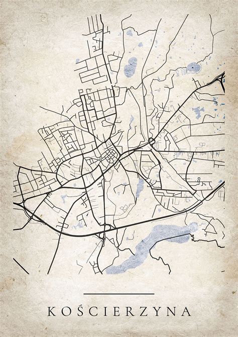 Mapa Kościerzyny i okolic