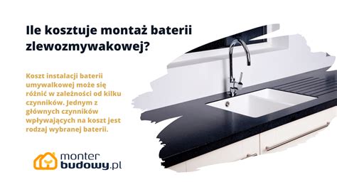 Diagram przedstawiający instalację baterii zlewozmywakowej