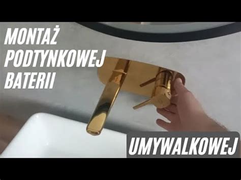 Schemat montażu baterii umywalkowej podtynkowej