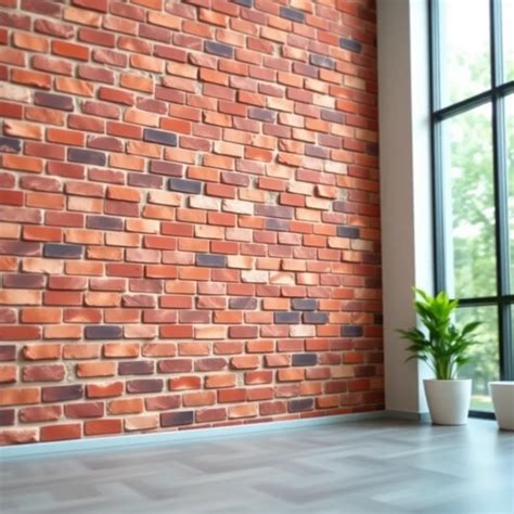 Kompilacja różnych wzorów paneli ściennych imitujących cegłę i inne materiały
