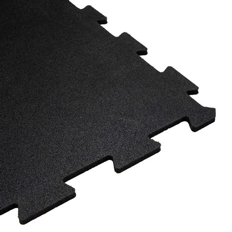 Gumowa mata puzzle na siłowni