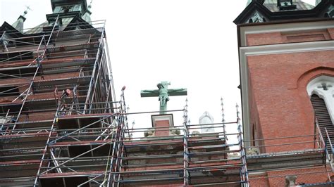 Prace remontowe w kościele Jezuitów w Łodzi