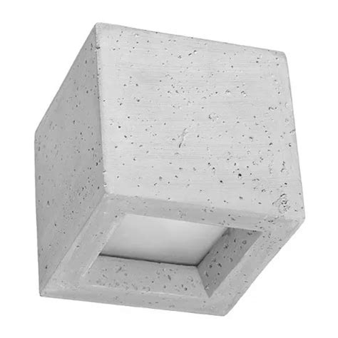 betonowy kinkiet kostka nowoczesny design