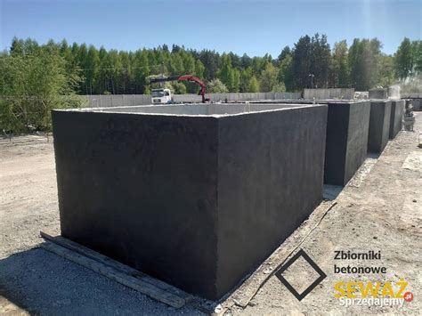 Przykładowy betonowy zbiornik szamba