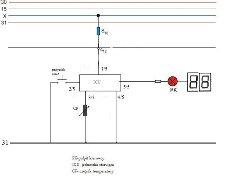 Schemat instalacji czujnika temperatury podłogowej