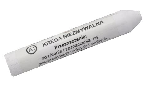 Kreda na tłustej plamie na ścianie