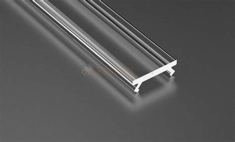 Przykładowe klosze do profili aluminiowych LED: mleczny i przezroczysty