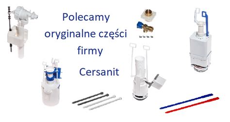 Ilustracja przedstawiająca różnorodne oryginalne części zamienne do spłuczek Geberit