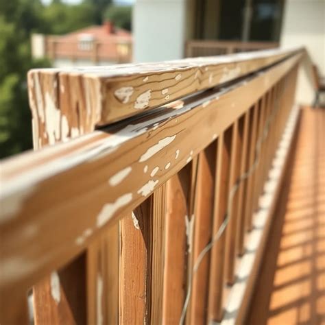 Proces renowacji drewnianej balustrady