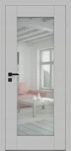 Białe drzwi wewnętrzne z lustrem