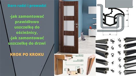 Schemat prawidłowo zamontowanej uszczelki drzwiowej.