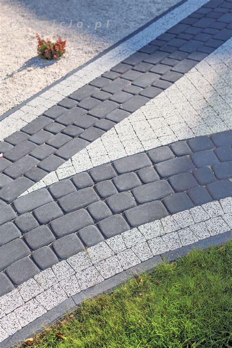 Detale kostki brukowej Polbruk Nostalite Styl z zaokrąglonymi krawędziami