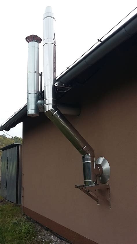 Zewnętrzny system kominowy stalowy