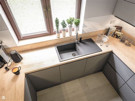 Nowoczesna kuchnia ze zlewozmywakiem Franke