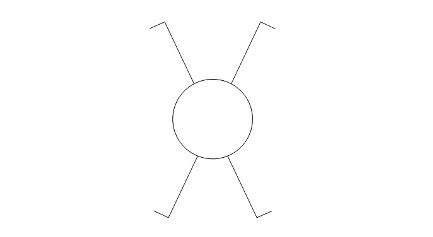 Symbol graficzny łącznika krzyżowego