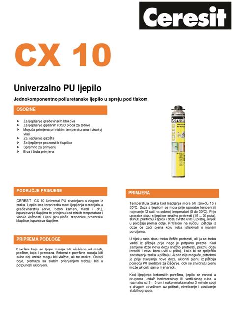Puszka kleju montażowego Ceresit CX 10