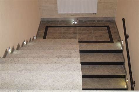 Schody betonowe wykończone płytkami ceramicznymi