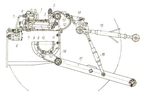Schemat budowy ciągnika Ursus C-360