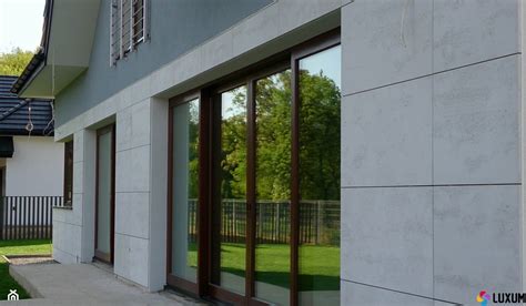 Beton architektoniczny Everest na elewacji