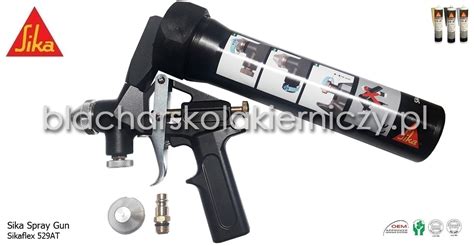 Pistolet natryskowy Sika w użyciu