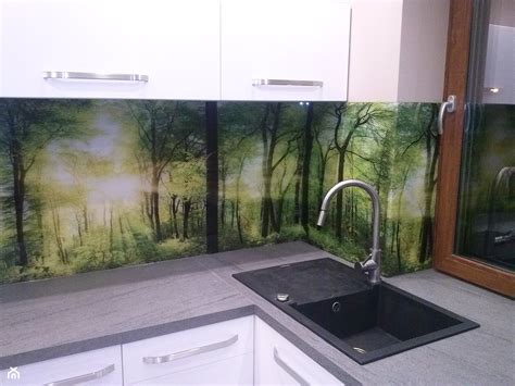 Panel szklany z motywem miasta