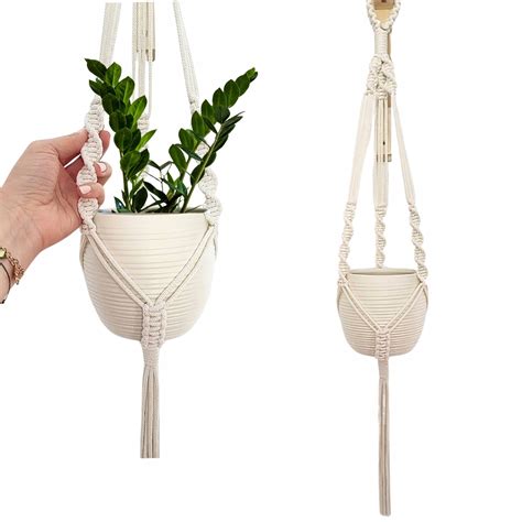 Kwietnik makrama w stylu boho