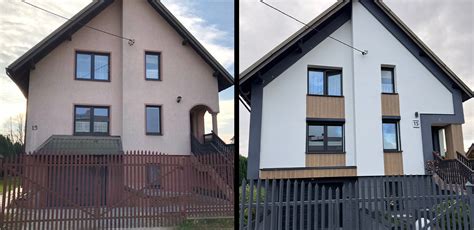 Przykładowa elewacja pomalowana farbą silikonową