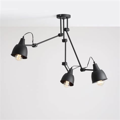 Lampa sufitowa z regulowanymi ramionami