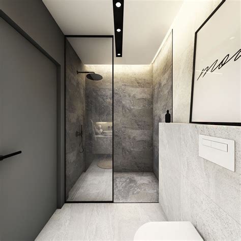 Nowoczesny prysznic typu walk-in
