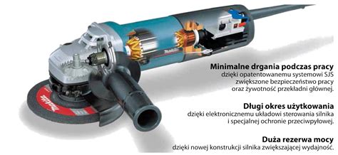 Grafika porównująca moce szlifierek kątowych