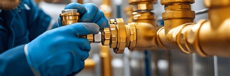 Hydraulik wykonujący prace instalacyjne