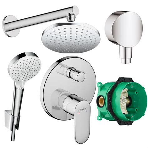 Przykładowy zestaw prysznicowy podtynkowy Hansgrohe