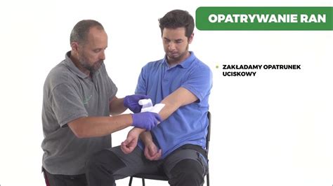 Diagram przedstawiający prawidłowe opatrywanie rany