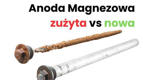 Anoda magnezowa w przekroju bojlera