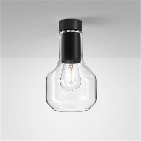 Lampa natynkowa AQForm Modern Glass Barrel E27 w kolorze czarnym