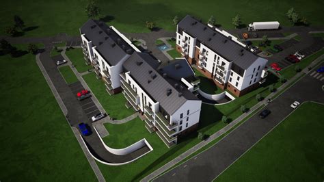 Przykłady różnych typów budynków wielorodzinnych: blok, kamienica, apartamentowiec