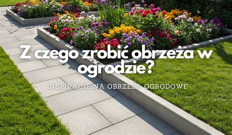 prostokątne obrzeża betonowe w ogrodzie