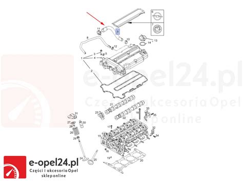 Schemat układu odpowietrzania skrzyni korbowej (odma)