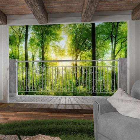 Przykładowa fototapeta 3D na suficie