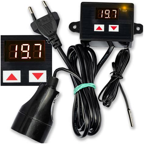 Elektroniczny panel sterowania grzałki z zakresem temperatur