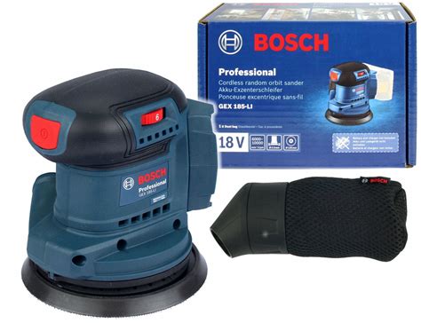 Szlifierka mimośrodowa Bosch GEX 185 LI w akcji