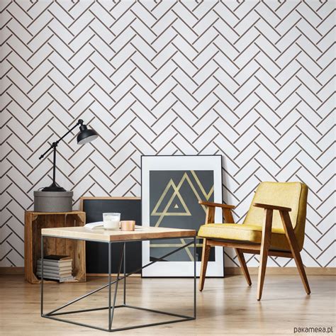 Szablon malarski z motywem Herringbone Lines