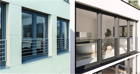 Nowoczesny balkon francuski ze szklaną balustradą