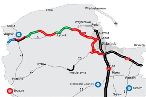 Droga ekspresowa S6 przebiegająca przez Pomorze Zachodnie